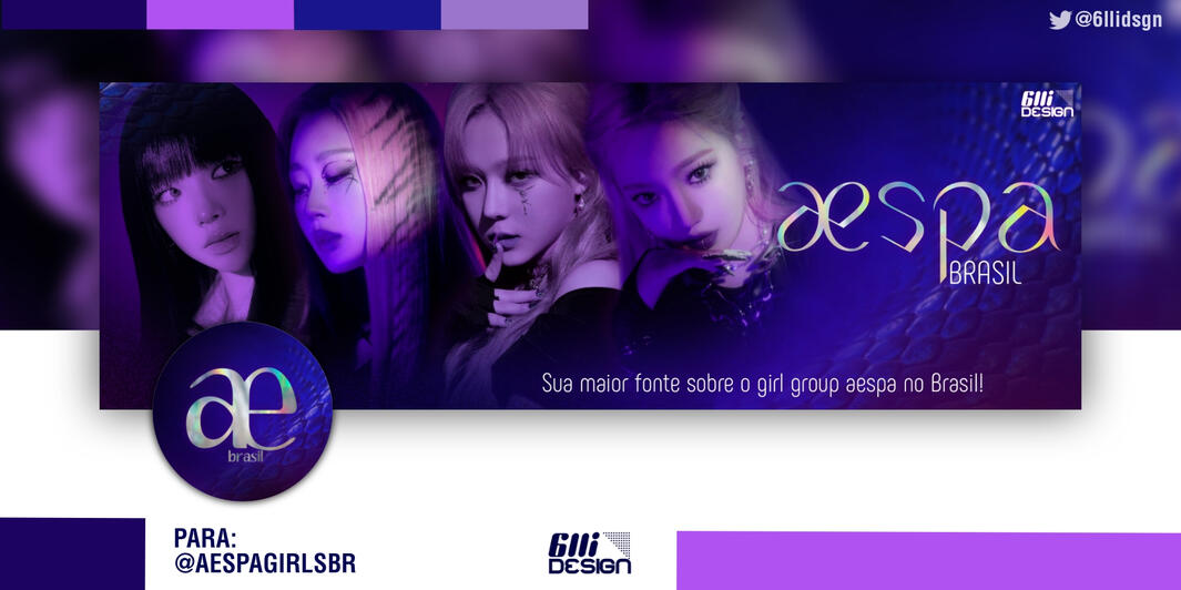 Layout feito para @aespagirlsbr, no Twitter.